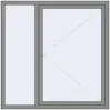 Ціноутворення Вікна 1500x1500 мм Altest Pony 375 RAL 9007 Grey aluminium з двох сторін