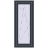 Ціноутворення Вікна 520x1180 мм REHAU SYNEGO MD ANTHRACITE_GREY_STRUKTURAL ззовні