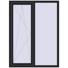 Ціноутворення Вікна 1200x1600 мм REHAU Brillant-Design BLACK_ULTI-MATT з двох сторін