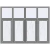Ціноутворення Вікна 2000x1500 мм Altest Pony 375 RAL 9007 Grey aluminium з двох сторін