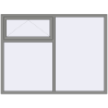 Ціноутворення Вікна 2000x1500 мм Altest Pony 375 RAL 9007 Grey aluminium з двох сторін