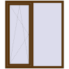 Ціноутворення Вікна 1300x1500 мм REHAU Euro 70 WALNUT з двох сторін
