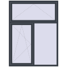 Ціноутворення Вікна 1500x2000 мм REHAU Euro 70 ANTHRACITE_GREY_STRUKTURAL ззовні