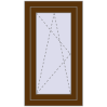 Ціноутворення Вікна 500x900 мм REHAU Euro 70 WALNUT ззовні