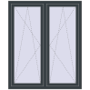 Ціноутворення Вікна 1250x1500 мм Altest Pony 375 RAL 7016 Anthracite grey з двох сторін