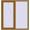Ціноутворення Вікна 1400x1500 мм REHAU Euro 60 LIGHT_OAK з двох сторін