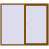 Ціноутворення Вікна 2300x2000 мм REHAU Euro 60 GOLDEN OAK з двох сторін