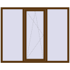 Ціноутворення Вікна 1760x1400 мм REHAU Euro 70 WALNUT з двох сторін
