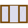 Ціноутворення Вікна 1800x1200 мм REHAU Euro 70 GOLDEN OAK ззовні