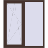 Ціноутворення Вікна 1300x1500 мм REHAU Euro 60 RAL 8017 Chocolate brown ззовні