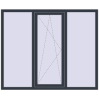 Ціноутворення Вікна 1750x1450 мм REHAU Euro 60 ANTHRACITE_GREY_STRUKTURAL з двох сторін