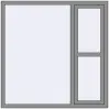 Ціноутворення Вікна 1500x1500 мм Altest Pony 375 RAL 9007 Grey aluminium з двох сторін