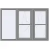 Ціноутворення Вікна 1800x1200 мм Altest Pony 375 RAL 9007 Grey aluminium з двох сторін