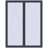 Ціноутворення Вікна 1800x2300 мм REHAU Euro 70 ANTHRACITE_GREY_STRUKTURAL з двох сторін