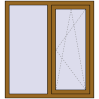Ціноутворення Вікна 1100x1200 мм REHAU Euro 60 LIGHT_OAK ззовні