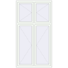 Ціноутворення Вікна 1200x2250 мм REHAU Brillant-Design Білий (RAL 9016) з двох сторін