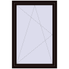 Ціноутворення Вікна 1000x1500 мм REHAU Euro 60 BLACK_BROWN з двох сторін