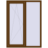Ціноутворення Вікна 1120x1500 мм REHAU Euro 70 WALNUT з двох сторін
