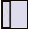Ціноутворення Вікна 1560x1670 мм REHAU Brillant-Design BLACK_BROWN з двох сторін