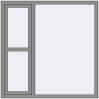 Ціноутворення Вікна 1500x1500 мм Altest Pony 375 RAL 9007 Grey aluminium з двох сторін