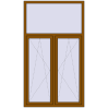 Ціноутворення Вікна 1250x2200 мм REHAU SYNEGO MD GOLDEN OAK з двох сторін