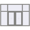 Ціноутворення Вікна 2000x1500 мм Altest Pony 375 RAL 9007 Grey aluminium з двох сторін
