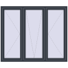 Ціноутворення Вікна 1800x1500 мм REHAU Euro 60 ANTHRACITE_GREY_STRUKTURAL з двох сторін