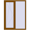 Ціноутворення Вікна 1200x1600 мм REHAU Euro 60 GOLDEN OAK з двох сторін