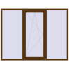 Ціноутворення Вікна 2050x1560 мм REHAU Euro 70 WALNUT ззовні