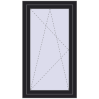 Ціноутворення Вікна 700x1250 мм REHAU Euro 60 BLACK_ULTI-MATT з двох сторін