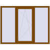 Ціноутворення Вікна 1750x1350 мм REHAU Euro 70 GOLDEN OAK ззовні