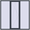 Ціноутворення Вікна 1800x1800 мм REHAU Euro 60 ANTHRACITE_GREY_STRUKTURAL з двох сторін
