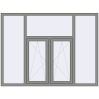 Ціноутворення Вікна 2000x1500 мм Altest Pony 375 RAL 9007 Grey aluminium з двох сторін