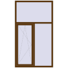 Ціноутворення Вікна 1200x2100 мм REHAU Brillant-Design WALNUT з двох сторін