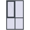 Ціноутворення Вікна 1180x1980 мм REHAU Euro 70 ANTHRACITE_GREY_STRUKTURAL з двох сторін