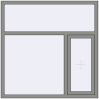 Ціноутворення Вікна 1500x1500 мм Altest Pony 375 RAL 9007 Grey aluminium з двох сторін