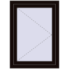 Ціноутворення Вікна 700x960 мм REHAU Euro 70 BLACK_BROWN з двох сторін