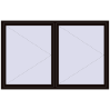 Ціноутворення Вікна 2200x1400 мм REHAU Euro 70 BLACK_BROWN з двох сторін