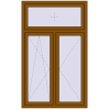 Ціноутворення Вікна 1110x1810 мм REHAU Euro 60 GOLDEN OAK з двох сторін