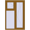 Ціноутворення Вікна 1000x1500 мм REHAU Euro 70 LIGHT_OAK з двох сторін