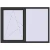 Ціноутворення Вікна 1650x1200 мм REHAU Euro 70 ANTHRACITE_GREY_GLATT з двох сторін