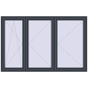 Ціноутворення Вікна 2100x1350 мм REHAU Euro 70 ANTHRACITE_GREY_STRUKTURAL з двох сторін
