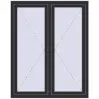 Ціноутворення Вікна 1200x1500 мм REHAU Euro 70 ANTHRACITE_GREY_GLATT з двох сторін