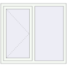 Ціноутворення Вікна 1200x1100 мм REHAU Euro 60 Білий (RAL 9016) з двох сторін