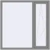 Ціноутворення Вікна 1500x1500 мм Altest Pony 375 RAL 9007 Grey aluminium з двох сторін