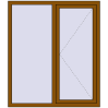 Ціноутворення Вікна 1300x1500 мм REHAU Euro 70 GOLDEN OAK з двох сторін