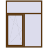 Ціноутворення Вікна 1400x1800 мм REHAU SYNEGO MD WALNUT ззовні