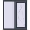 Ціноутворення Вікна 1000x1200 мм REHAU Euro 60 ANTHRACITE_GREY_STRUKTURAL з двох сторін