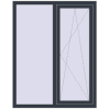 Ціноутворення Вікна 1200x1500 мм REHAU SYNEGO MD ANTHRACITE_GREY_STRUKTURAL з двох сторін