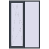 Ціноутворення Вікна 1300x2000 мм REHAU Euro 70 ANTHRACITE_GREY_STRUKTURAL з двох сторін